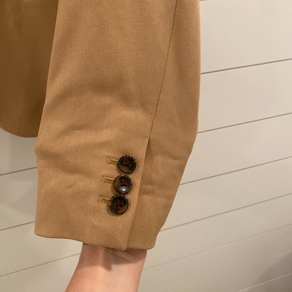 J. Crew Tan Women's Blazer - Size M - Picture 4 of 8